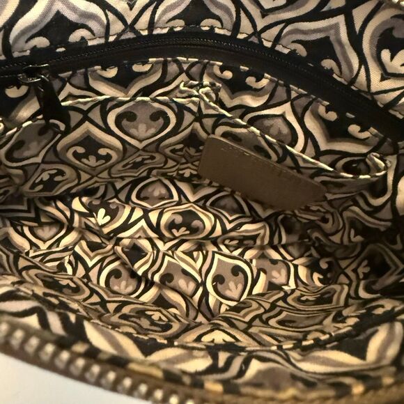 Brighton Zoe Metallic Bronze Crinkle Leather Crossbody Bag - Picture 8 of 16